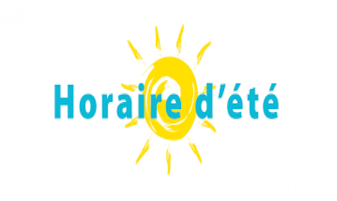 HORAIRES d'ETE<